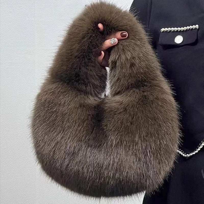 Faux Fur Plush Bag