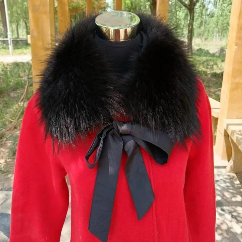 Faux Fur Collar Scarf