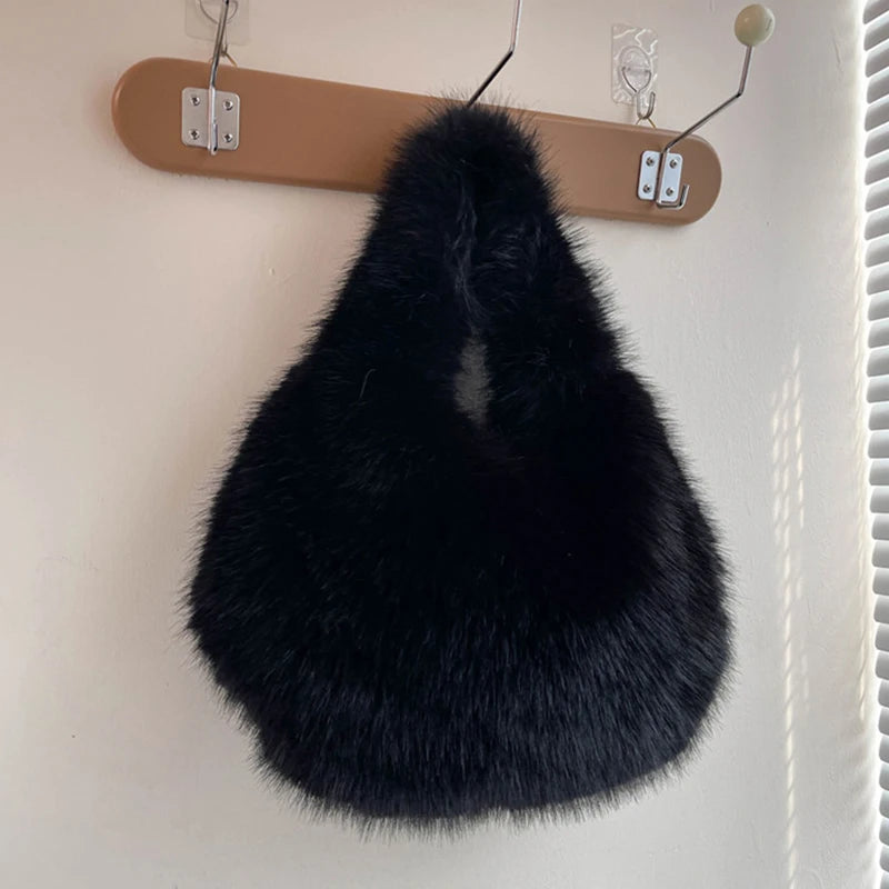 Faux Fur Plush Bag