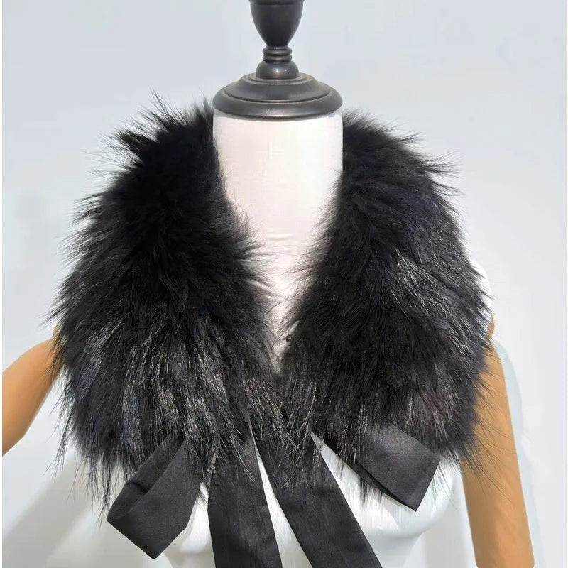 Faux Fur Collar Scarf