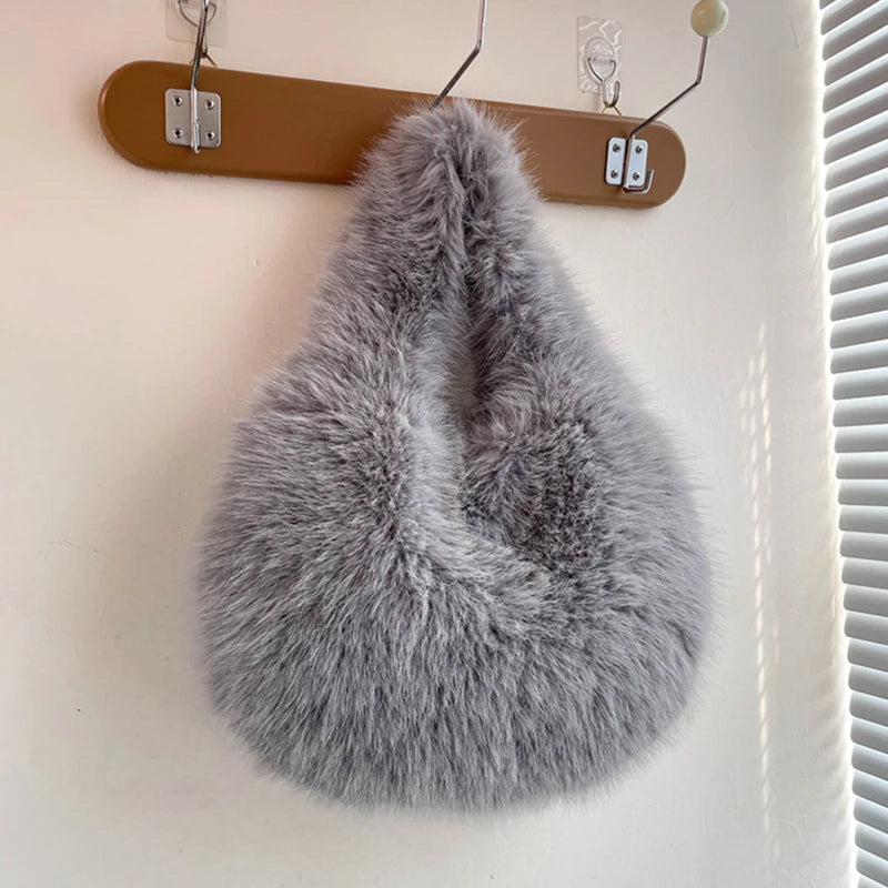 Faux Fur Plush Bag