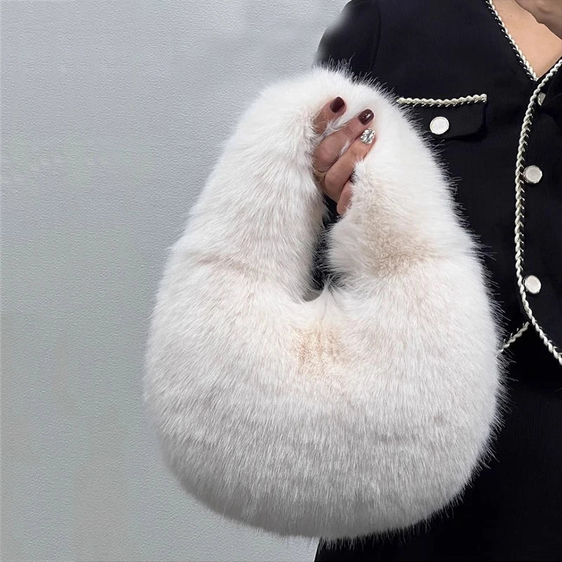 Faux Fur Plush Bag