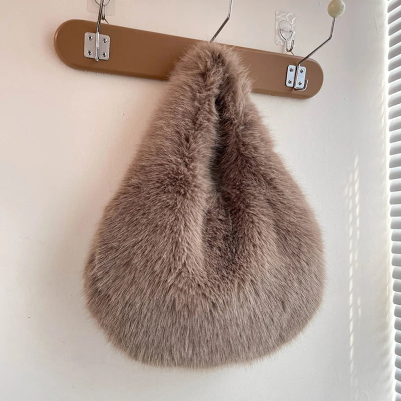Faux Fur Plush Bag