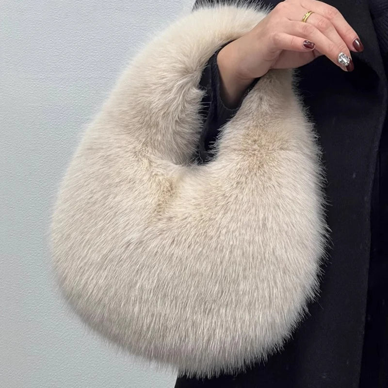 Faux Fur Plush Bag