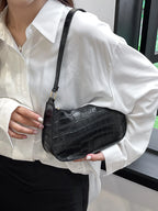 Embossed Detail Shoulder Bag